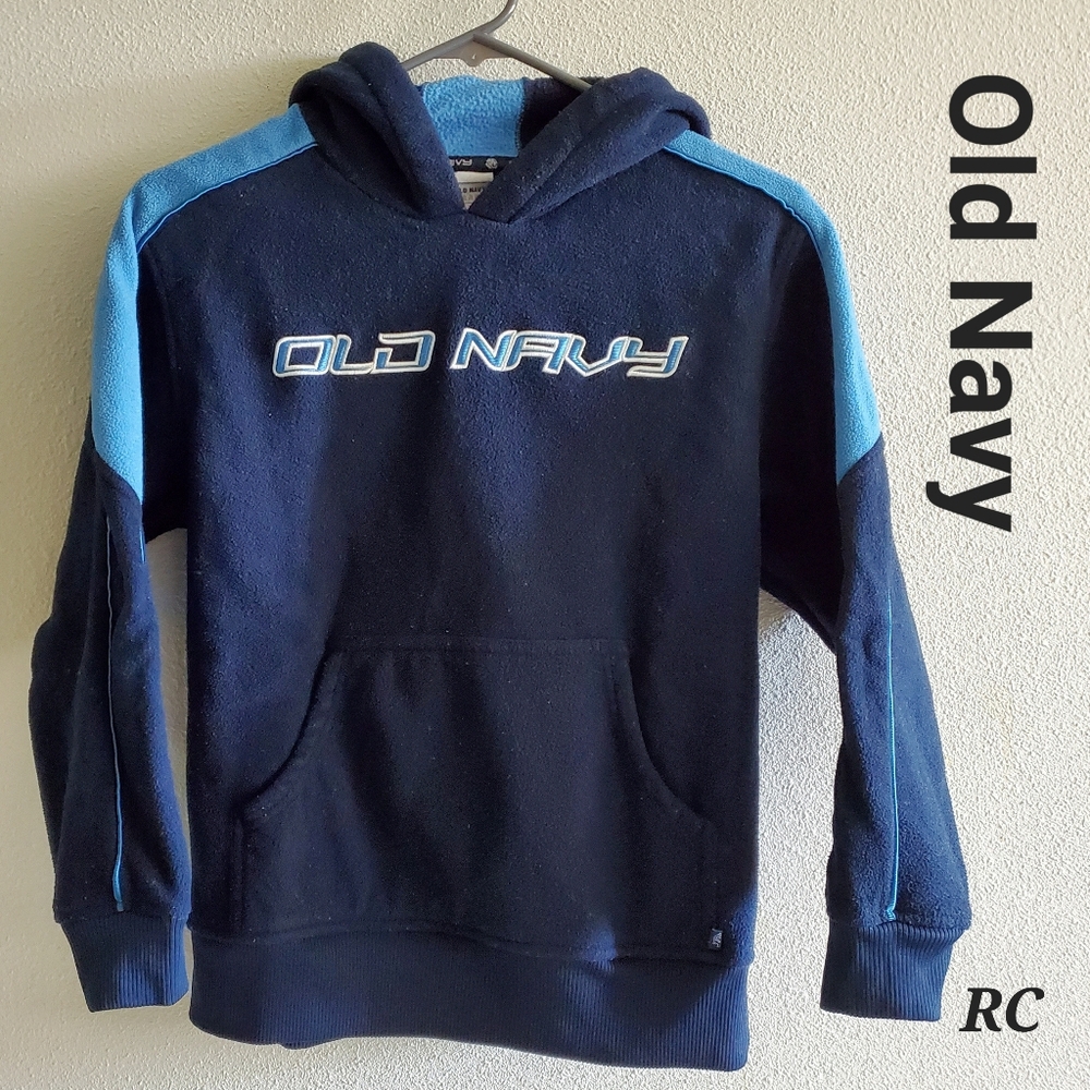 Old Navy Boys Pullover Hoodie Blue  Sweater. size: L